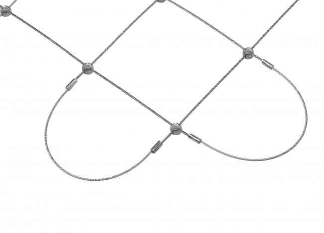 Netz aus Draht nach Maß mit 75 mm Maschenweite | Schutznetze24