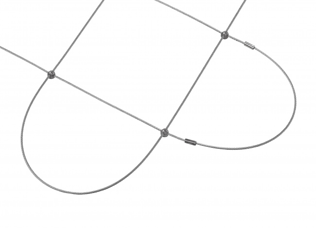 Wire Rope Netting with 2.5 mm Rope Diameter | Safetynet365