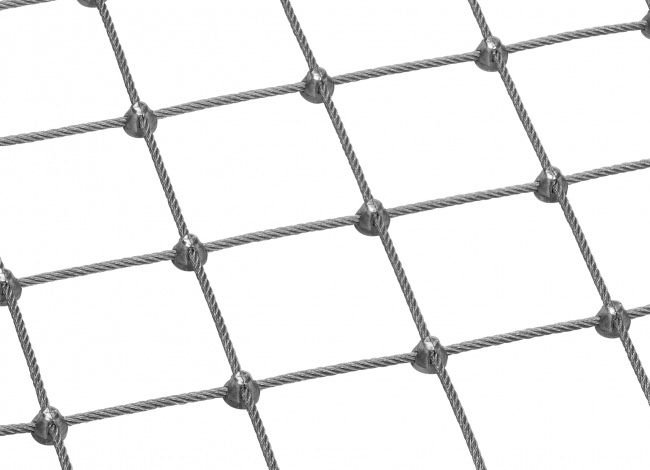 Stainless Steel Rope Mesh Made to Measure with 5.0 mm Rope Diameter