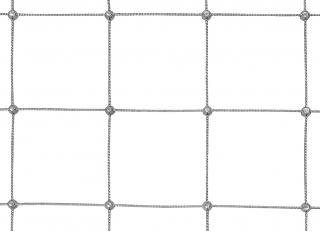 Netz aus Stahldraht nach Maß mit 150 mm Maschenweite | Schutznetze24