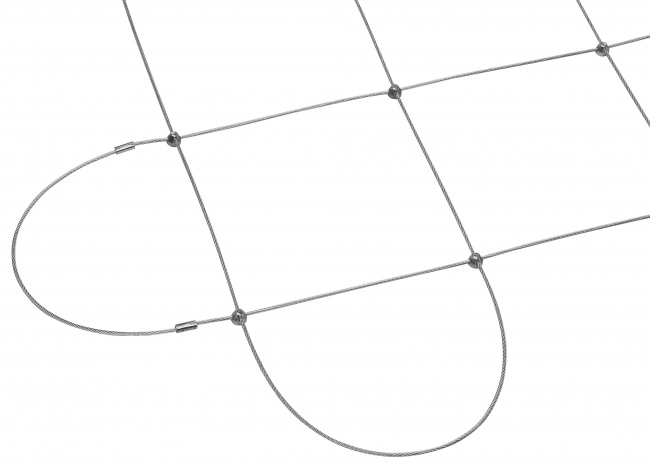 Wire Mesh Netting with 2.5 mm Rope Diameter | Safetynet365