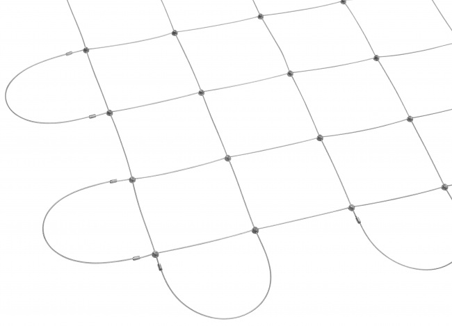 Custom-made Steel Wire Trellis Netting 150 mm Mesh Size | Safetynet365