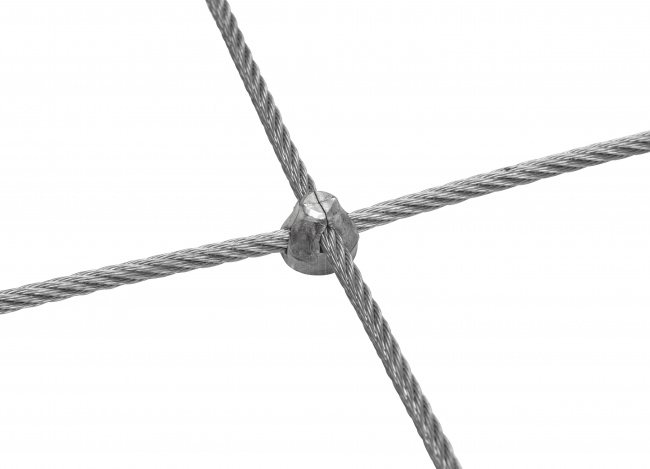 Steel Wire Rope Mesh Made to Measure with 4.0 mm Rope Diameter | Safetynet365