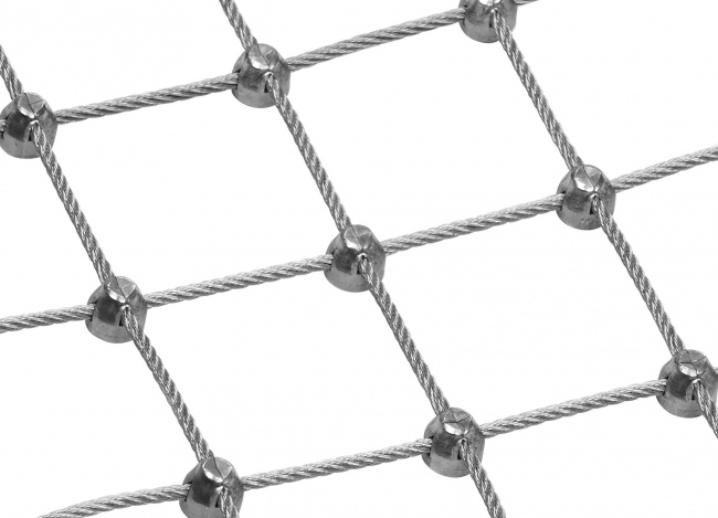 Schutznetz aus Stahl per m² mit 50 mm Maschenweite