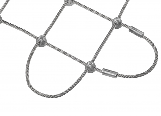 Schutznetz aus Stahl per m² mit 6,0 mm Materialstärke | Schutznetze24