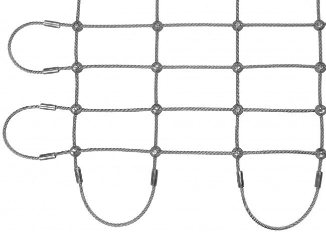 Stahldrahtnetz Edelstahl nach Maß mit 4,0 mm Materialstärke | Schutznetze24
