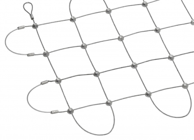 Steel Wire Rope Net with 50 mm Mesh Size | Safetynet365