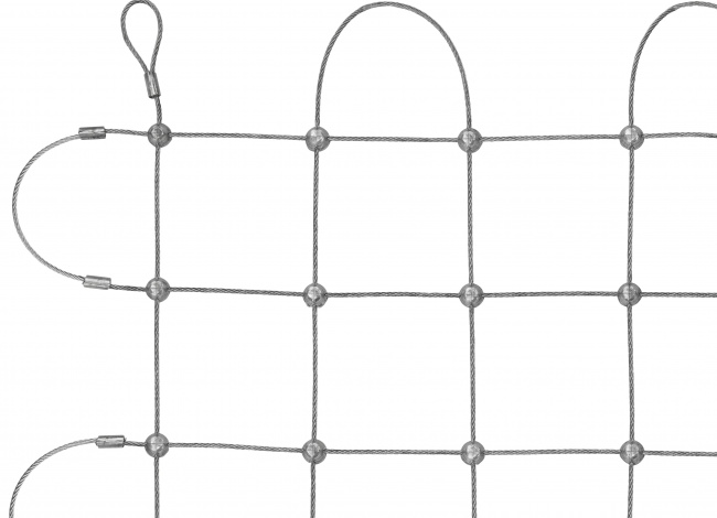 Steel Wire Rope Net with 50 mm Mesh Size | Safetynet365