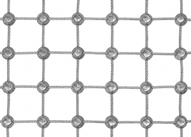 Stahldrahtseilnetz mit 25 mm Maschenweite | Schutznetze24