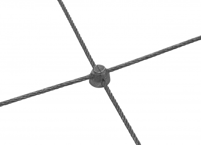 Custom-made Stainless Steel Wire Rope Mesh with 50 mm Mesh Size | Safetynet365