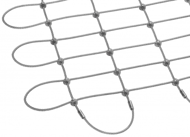 Stahlseilnetz mit 4,0 mm Materialstärke | Schutznetze24