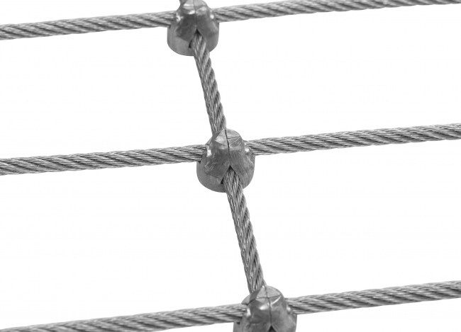 Stahlseilnetz mit 4,0 mm Materialstärke | Schutznetze24