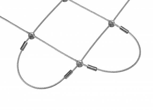Steel Rope Mesh by the m² (6.0 mm/200 mm) | Safetynet365
