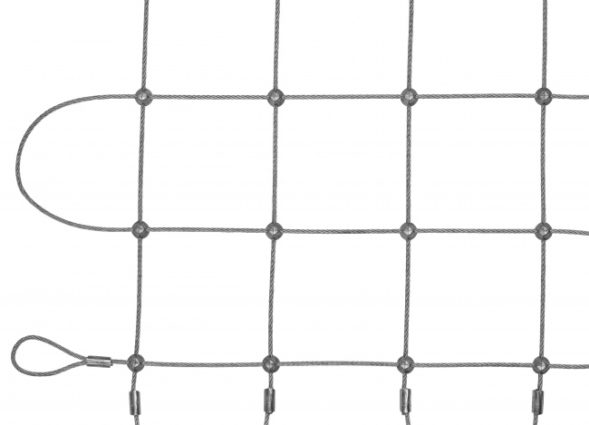 Steel Wire Net with 2.5 mm Rope Diameter | Safetynet365