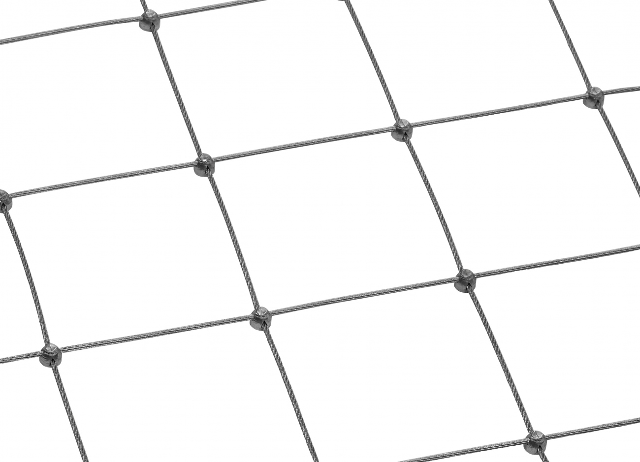 Wire Rope Netting Made to Measure with 100 mm Mesh Size