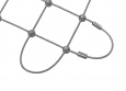 Steel Wire Rope Mesh Made to Measure with 50 mm Mesh Size | Safetynet365