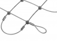 Steel Wire Rope Net by the m² (6.0 mm/150 mm) | Safetynet365