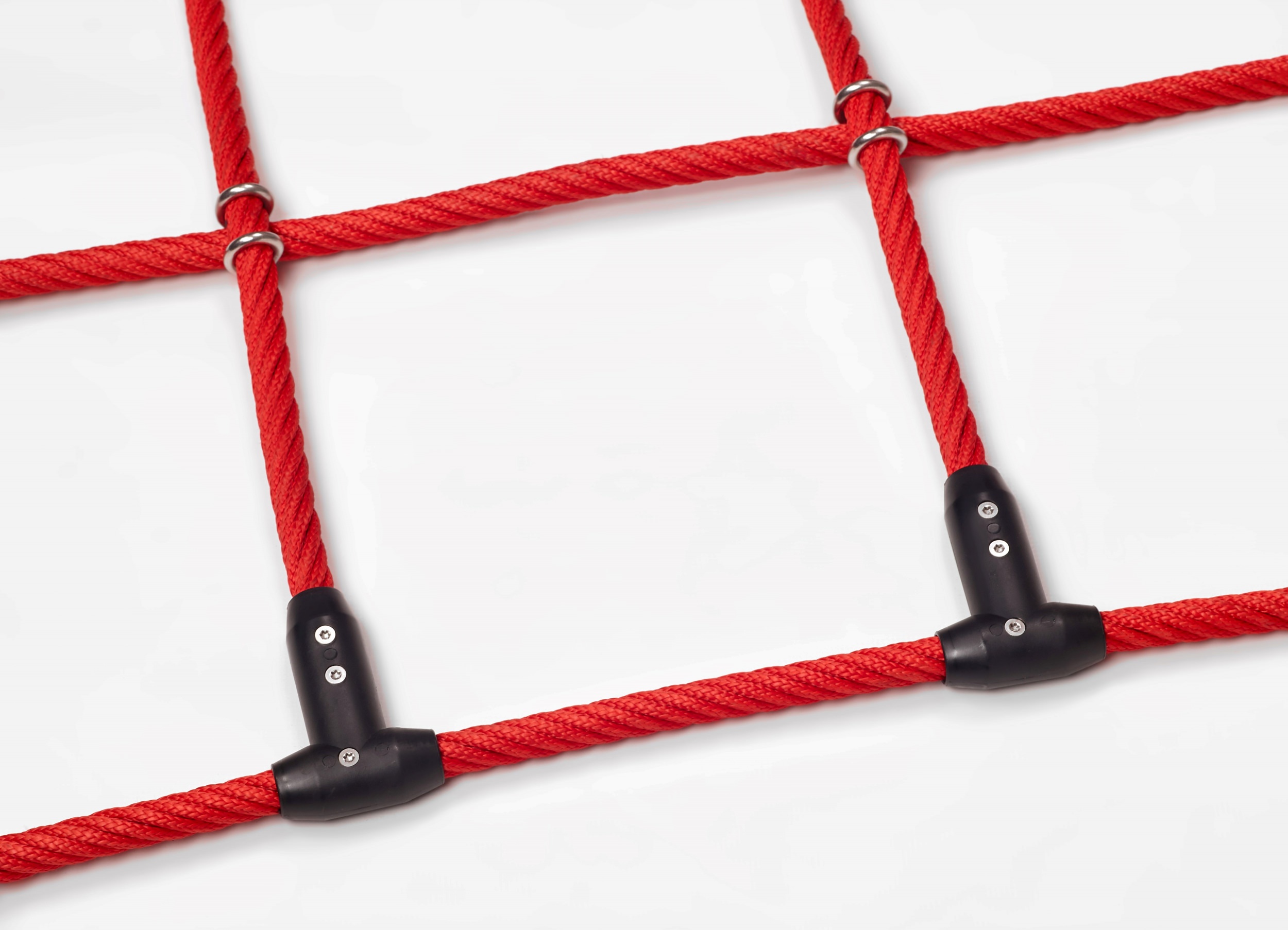 Custom-Made Climbing Net with Stainless Steel Clamps