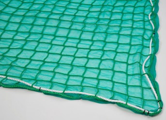 Safety Net with Overlay Panel (100 mm Mesh, Light Woven Fabric)