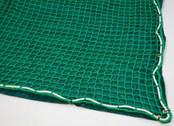 Safety Net with Overlay Panel (45 mm Mesh, Heavy Woven Fabric)