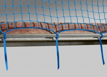 Guardrail Net 1.50 x 5.00 m with Quick-Release Straps