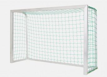 Fußballtornetz Tornetz Fußballnetz 7,5 x 2,5 m 4 mm Grün Weiß 0,80 / 2,00 m 