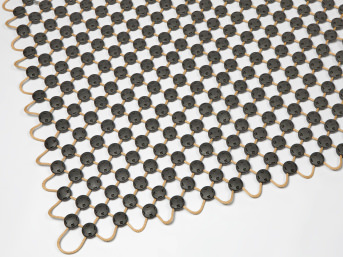 Steel Wire Net with Polyester Coating, Custom-Made (per m²)