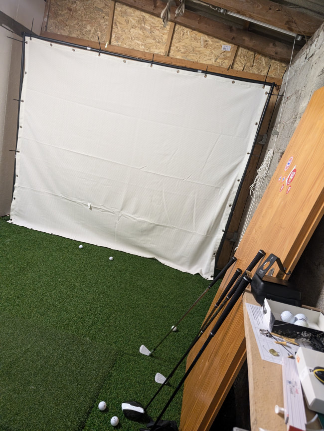 Kundenfoto von Golf Simulator Projection Screen (Made to Measure) 