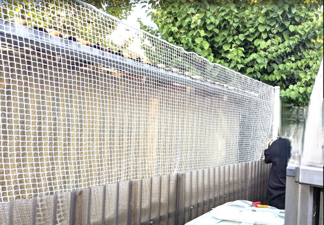 Kundenfoto von Schutznetz per m² (nach Maß) 1,8/20 mm 