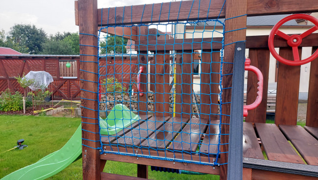 Kundenfoto von Sicherheitsnetz per m² (nach Maß) 2,3/45 mm 