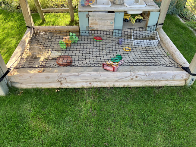 Kundenfoto von Sandpit Cover Net by the m² (Made to Measure) 