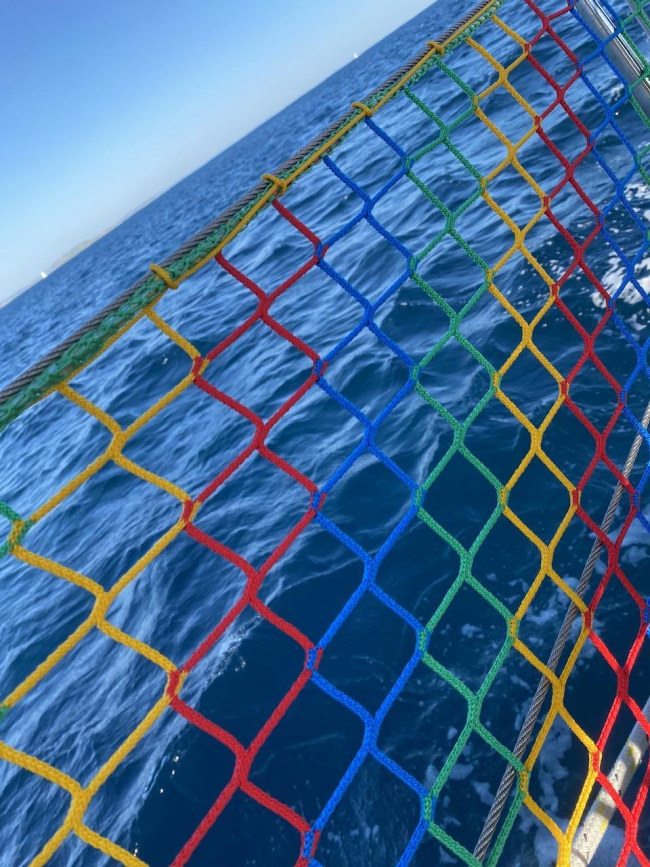 Kundenfoto von Buntes Schutznetz nach Maß (per m²) 