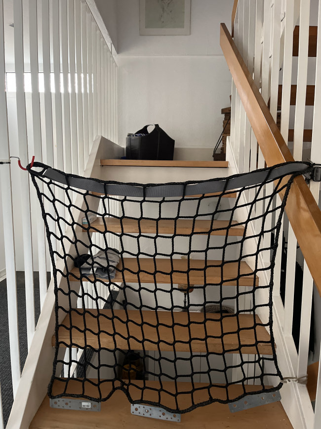 Kundenfoto von Sicherheitsnetz per m² (nach Maß) 5,0/60 mm 