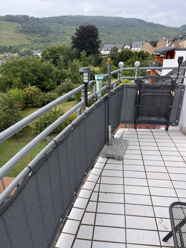 Kundenfoto von Gewebeplane mit 90% Schattierwert nach Maß 