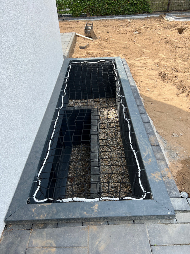 Kundenfoto von Bauschutznetz DIN EN 1263-1 per m² (nach Maß) 