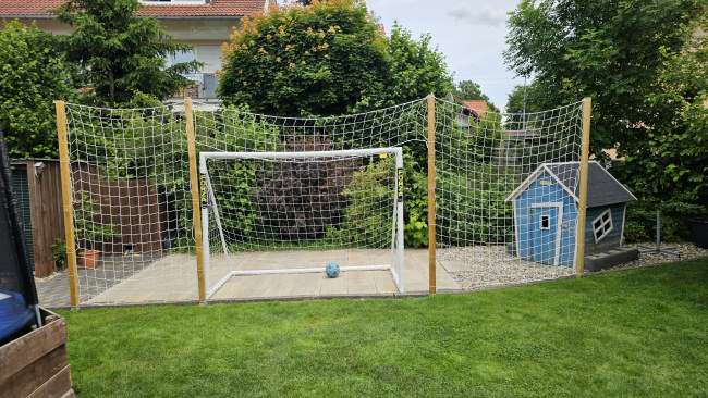 Kundenfoto von Fußballfangnetz per m² (nach Maß) 
