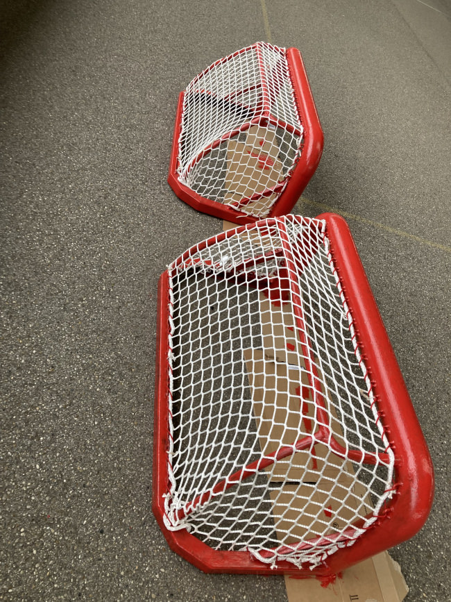 Kundenfoto von Eishockey-Fangnetz DIN 18036 per m² (nach Maß) 