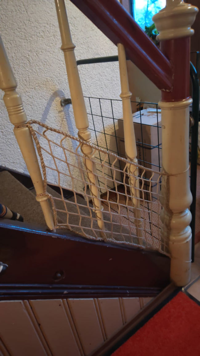Kundenfoto von Staircase Safety Net by the m² (Made to Measure) 