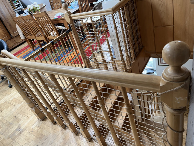 Kundenfoto von Staircase Safety Net by the m² (Made to Measure) 