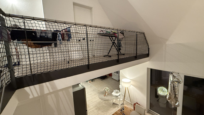 Kundenfoto von Staircase Safety Net by the m² (Made to Measure) 
