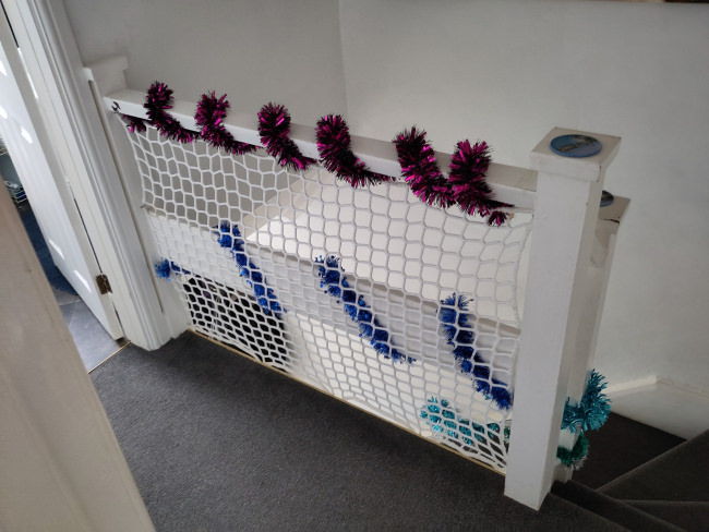 Kundenfoto von Sicherheitsnetz für Treppen/Treppenhäuser per m² 