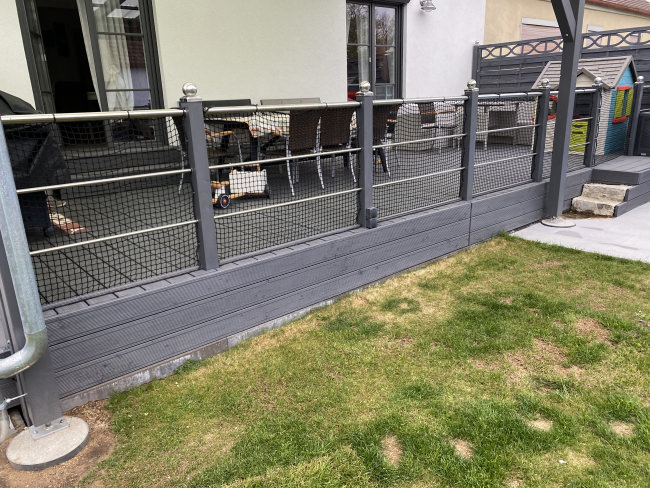 Kundenfoto von Kindergarten Safety Net by the m² (Custom-Made), Black 