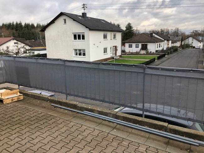 Kundenfoto von Windschutznetz nach Maß für Heim, Garten und Sport 