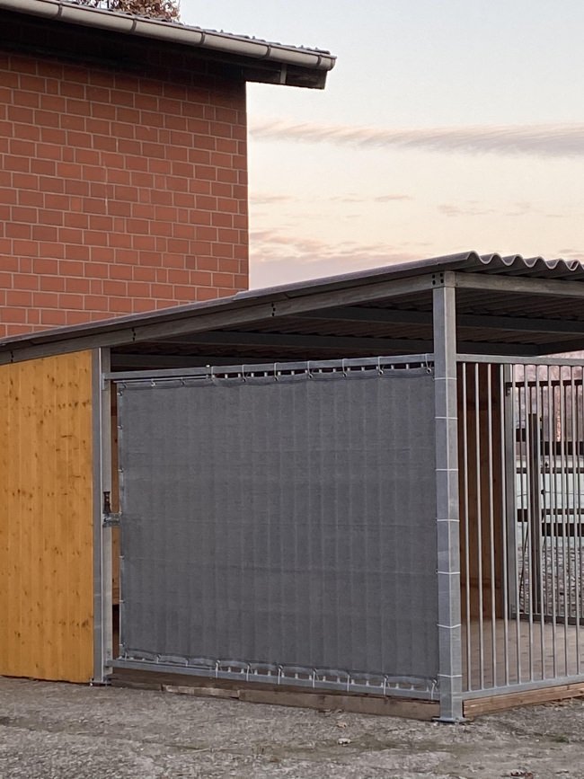 Kundenfoto von Windschutznetz nach Maß für Heim, Garten und Sport 