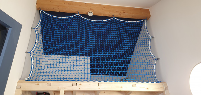 Kundenfoto von Fall Safety Net by the m² (Custom-Made) with Thimble Hooks 