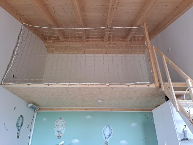 Kundenfoto von Fall Safety Net for Staircase Holes (Custom-Made) 