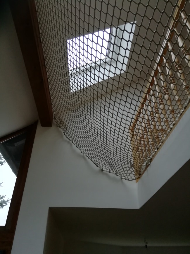 Kundenfoto von Fall Safety Net by the m² (Custom-Made) with Suspension Ropes 