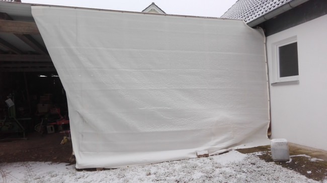 Kundenfoto von Windschutznetz nach Maß für Heim, Garten und Sport 