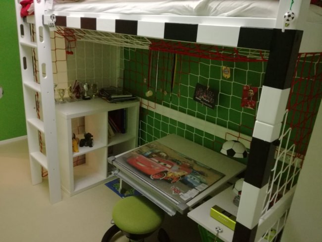 Kundenfoto von Indoor Soccer Goal Net With Club Colors 