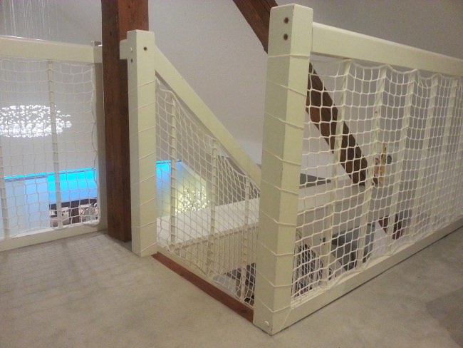 Kundenfoto von Staircase Safety Net by the m² (Made to Measure) 